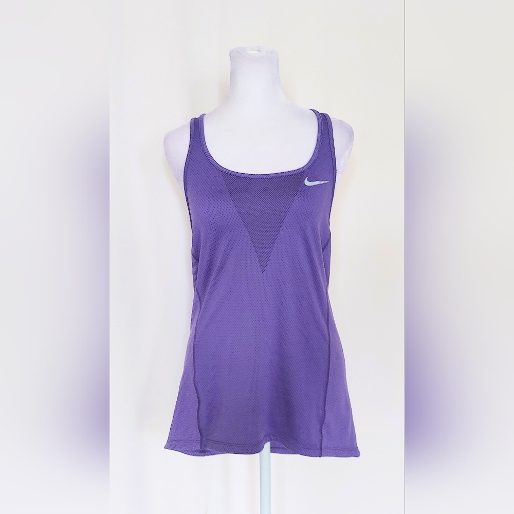 Nike Zonal Cooling Relay Running Sleeveless Tank Top Size Small Purple